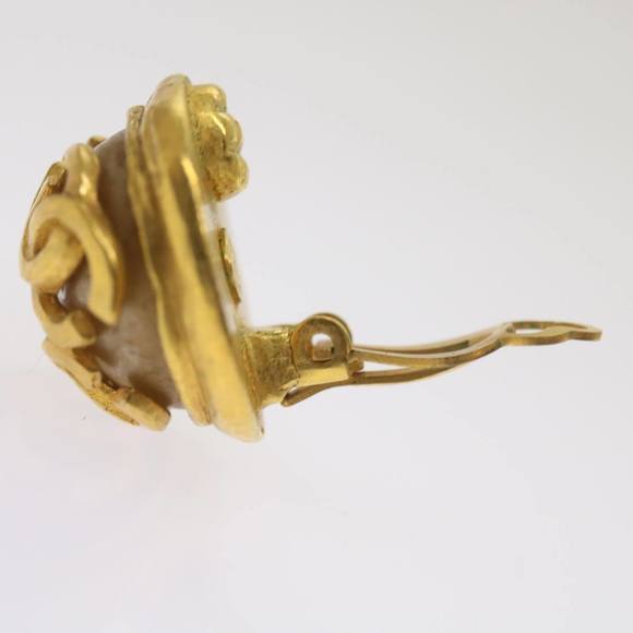 CHANEL Triple Coco Earring Gold CC Auth ar11464B - Picture 11 of 16